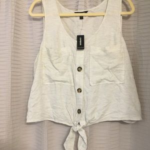 Express Tied front tank top